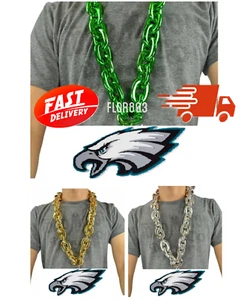 NFL Philadelphia Eagles 3D Foam Fan Chain Necklace - Picture 1 of 9