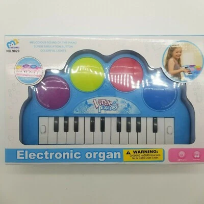 Amazing  Boy/girl  blue Kole Imports Battery Operated Light Up Keyboard - Image 1 of 4