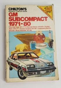 Chilton's Repair Manual #6935 GM Subcompact 1971-80 Pontiac Sunbird Starfire - Picture 1 of 8