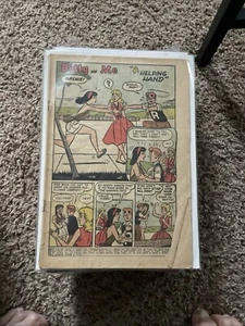 BETTY AND ME #1 (1965 ARCHIE Series) Coverless SILVER AGE/ KEY- Complete - Picture 1 of 10