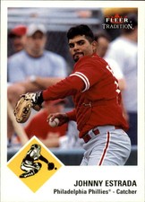 2003 Fleer Tradition Philadelphia Phillies Baseball Card #298 Johnny Estrada
