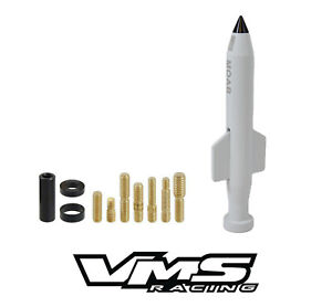 VMS RACING 5" WHITE MOTHER OF ALL BOMBS MOAB BULLET ANTENNA 07-15 MINI COOPER