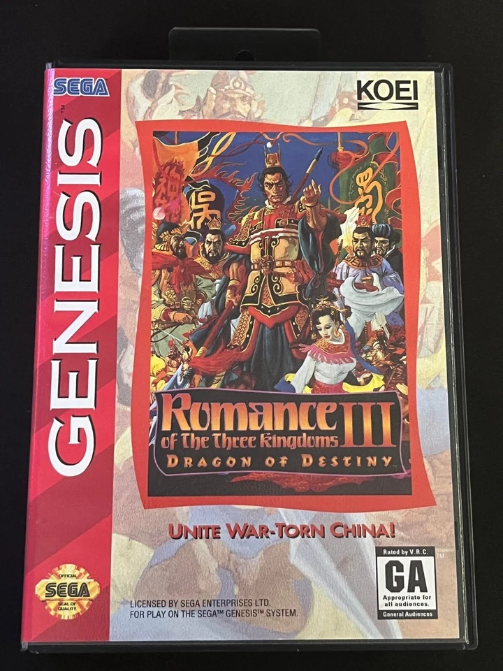 Romance of the Three Kingdoms III: Dragon of Destiny (Sega Genesis, 1993) Good! — 第 1/1 张图片