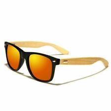 Unisex Bamboo Sunglasses Wooden Retro Vintage Wood Mirror Polarized Glasse UV400