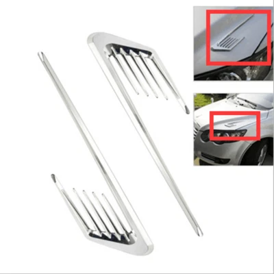 2x Calcomanías Adhesivas Admisión de Flujo de Aire Guardabarros Lateral Ventilación Moldura Borde Hágalo Usted Mismo  Foto 1 de 4