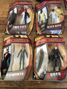 New Lot Of 4 Sealed Dc Comics Multiverse 3.75 2014 Catwoman Arkham Hush Two Face - Picture 1 of 9