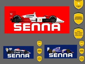 Vinilo pegatina Ayrton Senna 1984 - 1994 F1 - Scuderia GP - Imagen 1 de 14