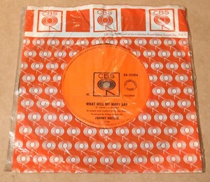 JOHNNY MATHIS "WHAT WILL MY MARY SAY" - CBS 7" 45 RPM BA-221014 - Picture 1 of 6
