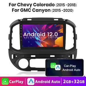 For Chevy Colorado GMC Canyon 2015-2018 32GB CarPlay Android 12 Car Stereo Radio - Foto 1 di 12