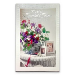 LARGE Vintage MOTHER'S DAY Card FOR SPECIAL SISTER by American Greetings 1992 +✉ - Picture 1 of 5