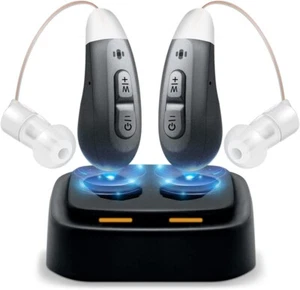 D590 Hearing Amplifiers Aids Rechargeable Hearing Aids for Seniors Adults New AU - Picture 1 of 8