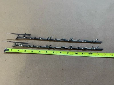 1957-1960 Ford Thunderbird Chrome Door Emblems Pair BAN-16098-T 57-60 OEM NICE! - Image 1 of 4