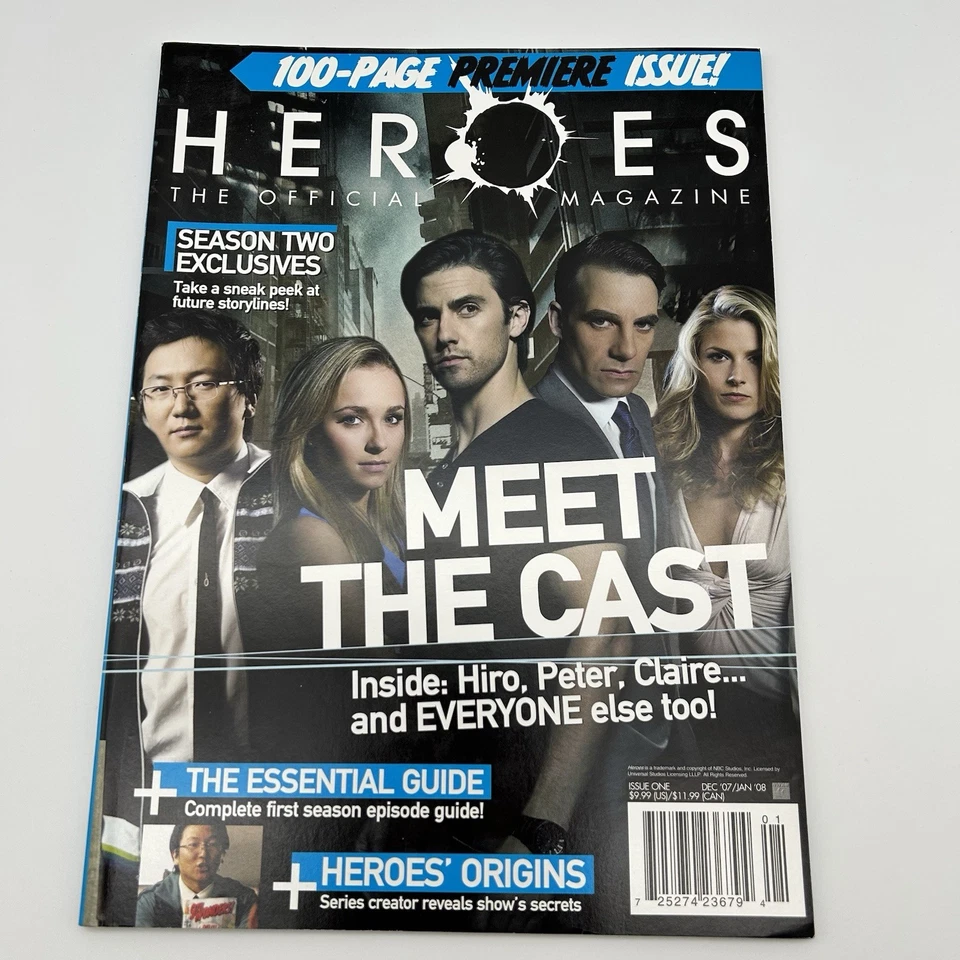 HEROES Premiere Issue 1 (Magazine, 2007) Full-Cast Interview, Hiro Timeline - Image 1 of 4