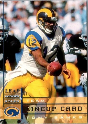 1998 Leaf Rookies & Stars Tony Banks #279 St. Louis Rams Football Card - Image 1 of 2