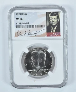 1978-D Kennedy Half Dollar MS66 NGC Special Label *8329 - Picture 1 of 5