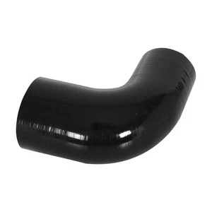 2"-2.5" 90 DEGREE INTAKE/INTERCOOLER PIPE BLACK SILICONE REDUCER HOSE 51-63 - Picture 1 of 10