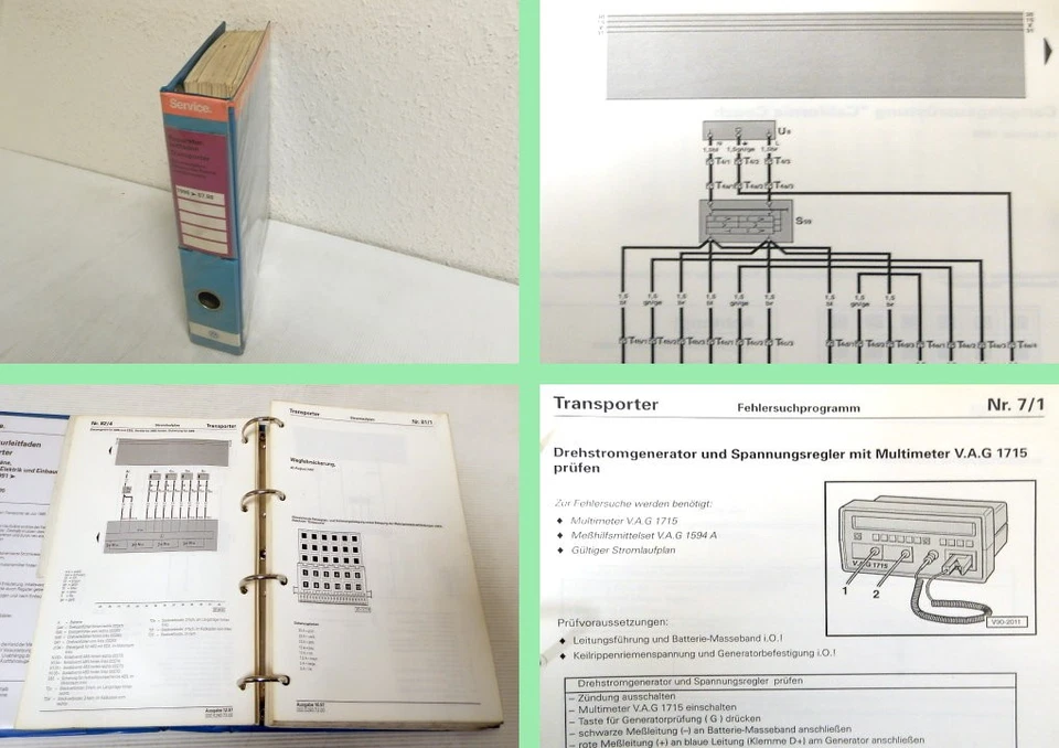 Guida Riparazione VW T4 Bus 1996 - 1999 Schemi Elettrici Schemi Elettrici - Immagine 1 di 1