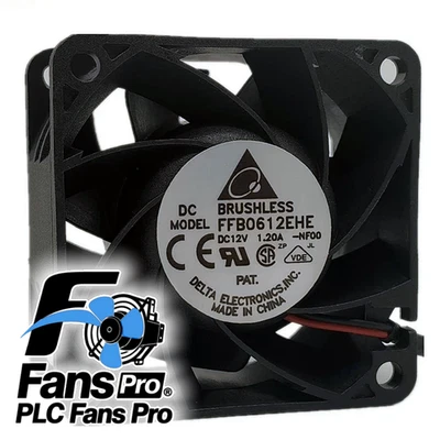 1PCS Brand New For Delta FFB0612EHE DC 12V 1.2A 60*38mm 3-line cooling fan - Image 1 of 3