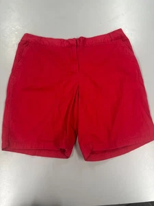 C B lässige rote Damen-Chino-Shorts Größe 18 ~ Taschen ~ flache Vorderseite - Bild 1 von 4