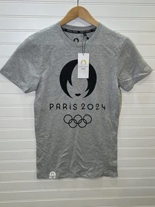 Offiziell lizenziertes T-Shirt Olympiade 2024 Paris grau Größe Small Unisex - Bild 1 von 12