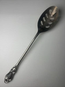 "Cuchara grande ranurada Royal Limited 1995 cubiertos plateados 12,5""" - Imagen 1 de 8