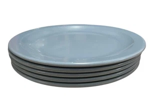 Texas Ware Blue Plates 10” Set Of 5 Melamine Dinner Lunch Plates - Picture 1 of 6