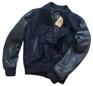 BELSTAFF HARDLEY WOOL / LEATHER BOMBER JACKET BNWT RARE Sz: L UK/US48/IT50 - Picture 1 of 17