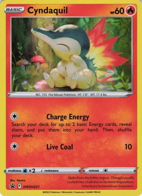 Cyndaquil - Holo Promo SWSH: Sword & Shield Promo Cards SWSH221 NM - Image 1 of 2