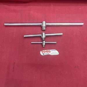 Vintage Craftsman 3Pc -H- Series Sliding T-Handle Breaker Bar Set 1/4" 3/8” 1/2 - Picture 1 of 7