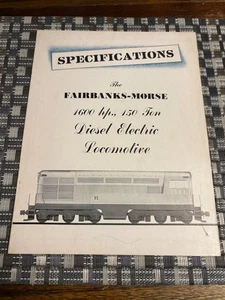 Fairbanks-Morse 1600 PS, 150 Tonnen dieselelektrische Lok SELTEN ORIGINAL 1945 - Bild 1 von 7