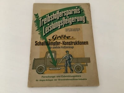 Gröbe Schalldämpfer Berlin Antike Werbung Prospekt Reklame - Bild 1 von 4