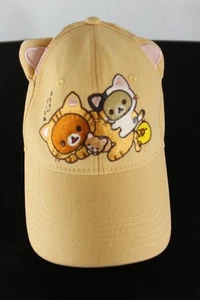 RARO 2019 Rilakkuma Orejas Sombrero Ajustable San-X Co. Japón Mascota Amarillo OSFM - Imagen 1 de 6