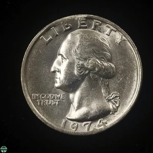 Mint Error - 1974 Washington Quarter Unicrculated - 2 Minor Clips - Picture 1 of 8