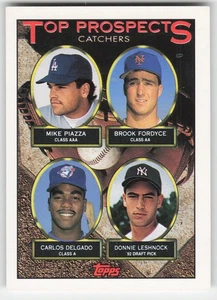 1993 Topps Mike Piazza / Fordyce / Carlos Delgado / Leshnock TP #701 - Bild 1 von 2