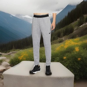 Nike Pro Therma Fit Training Jogginghose Herren XL Grau Laufen Gym Workout - Bild 1 von 17