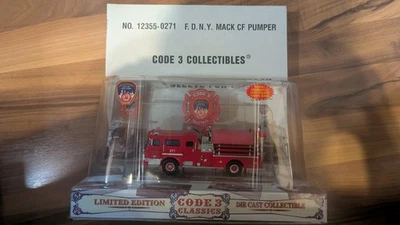 Código 3 Coleccionables FDNY Mack CF Bomba Motor 271 #12355 Foto 1 de 3