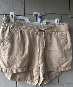 Lot Of Two Linen Blend Shorts Pockets Dawstring Comfortable Plus Size 18/20 - Bild 1 von 24