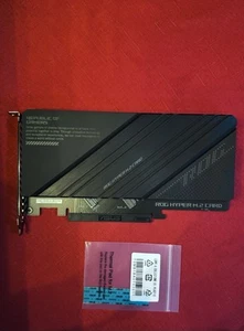 Karta ASUS ROG Hyper M.2 X16 PCIe 3.0, obsługuje 2 NVMe M.2, czarna - Zdjęcie 1 z 15