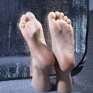 Male Silicone Foot Model Nail Practice Mannequin Fetish Feet Large Photograph - Picture 1 of 14