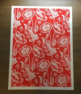 Shepard Fairey Obey Giant FLORAL PATTERN Signed Numbered Screen Print 78/150 - Picture 1 of 3