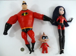 Grandes figuras Disney 12" parlantes MR. INCREÍBLES + Jack Jack y violeta posables - Imagen 1 de 9