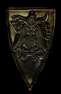 PARCHE DE CUERO GENUINO BAPHOMET GOAT SHIELD (color negro) - Imagen 1 de 1