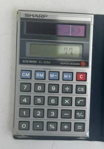 Vintage Sharp Elsi Mate EL-326 Solarzellenrechner Elektronik recycelt - Bild 1 von 3