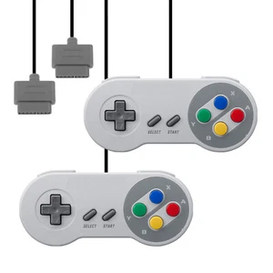 Zwei / 2x Controller GamePad Kontroller 🎮✅ (NEU) für Super Nintendo / SNES - Bild 1 von 4