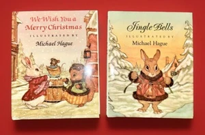 We Wish You a Merry Christmas 1st Ed. & Jingle Bells - Michael Hague Illustrated - Bild 1 von 9