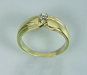 Anillo, anillo de oro, anillo de mujer, anillo con diamante en oro 585/ooo - Imagen 1 de 4