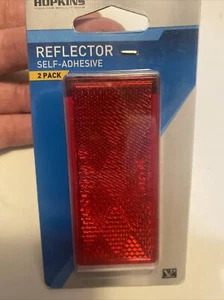 Blazer B178SRW Rectangular Stick-On Reflector - Red Pack of 1 - Bild 1 von 2