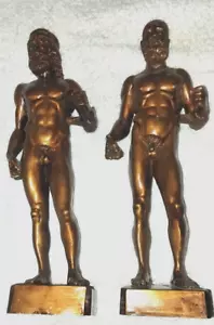 70'S - nr.02 SCULTURE IN LEGNO - LORENZO TONI - BRONZI DI RIACE - 28CM - Bild 1 von 13