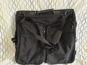 BRIGGS & RILEY Black Ballistic Nylon Deluxe Garment Bag w/ Shoulder Strap - Picture 1 of 8