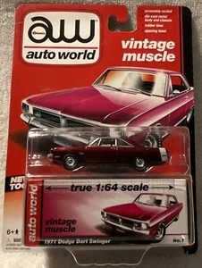 Autoworld Ultra Red Chase 1971 Dodge Dart Swinger - Bild 1 von 2